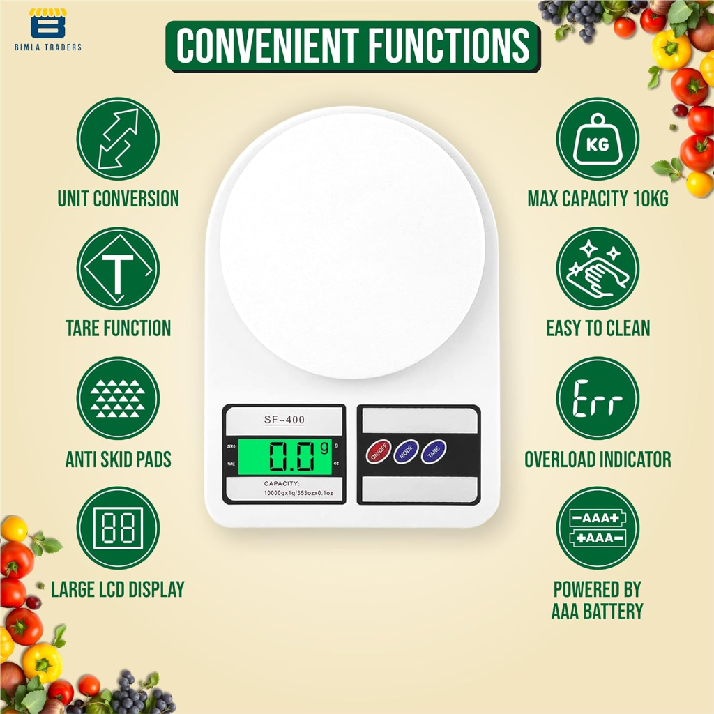 SF-400 Digital Kitchen Weighing Scale thumbnail 2
